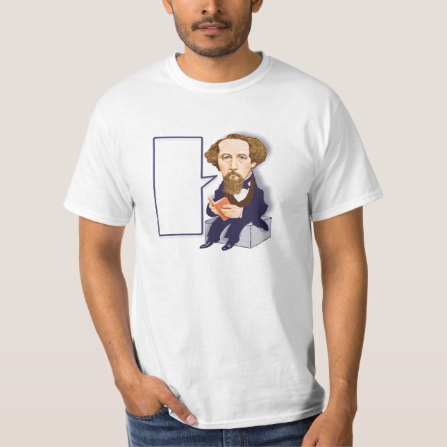 Charles Dickens (1812 - 1870) T-shirt (Framsida)