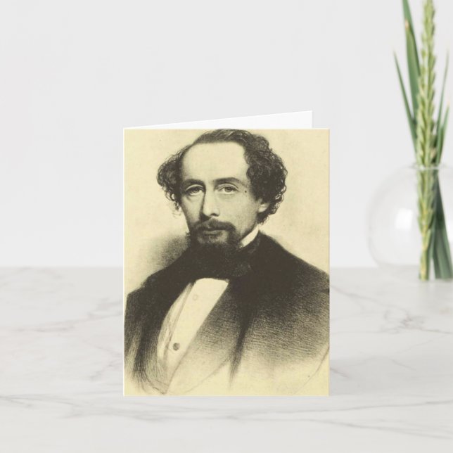 Charles Dickens, 1858 Helgkort (Framsida)