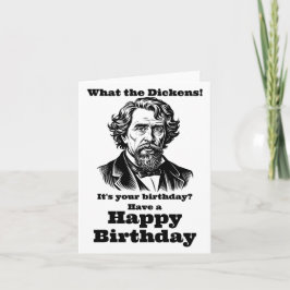 Charles Dickens Birthday Kort