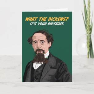 Charles Dickens Birthday Kort