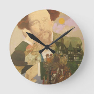Charles Dickens engelskaförfattare Rund Klocka