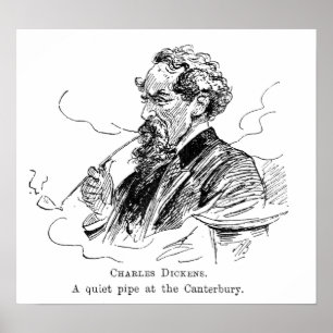 Charles Dickens. Ett tyst rör vid Cantebury. Poster