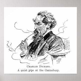 Charles Dickens. Ett tyst rör vid Cantebury. Poster