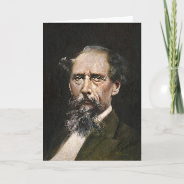 Charles Dickens hälsningkort Kort (Framsida)