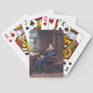 Charles Dickens i hans studie Casinokort