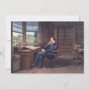 Charles Dickens i hans studie Inbjudningar