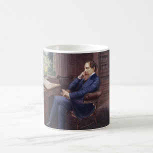 Charles Dickens i hans studie Kaffemugg