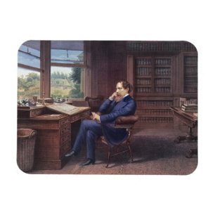 Charles Dickens i hans studie Magnet