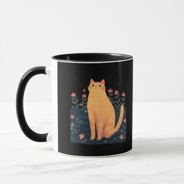 Charles Dickens' kattcitat - Orange Tabby Mugg (Vänster)