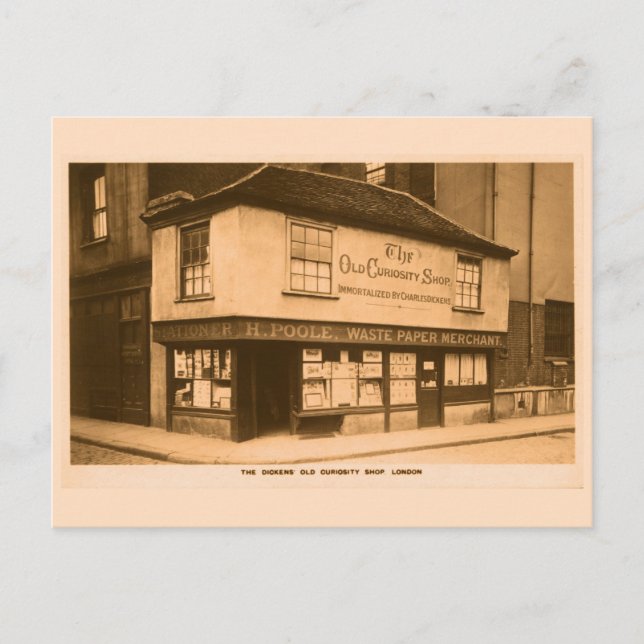 Charles Dickens Old Curiosity Shop London Vykort (Framsida)
