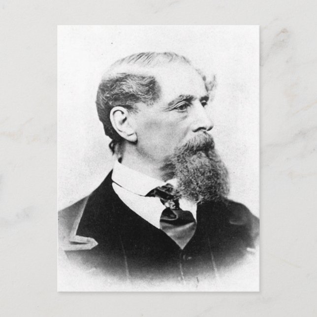 Charles Dickens Photo Vykort (Framsida)