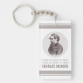 Charles Dickens Porträtt och Quote