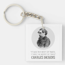 Charles Dickens Porträtt och Quote