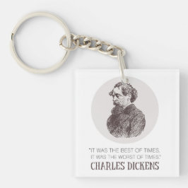 Charles Dickens Porträtt och Quote