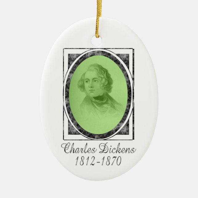 Charles Dickens prydnad Julgransprydnad Keramik (Framsidan)