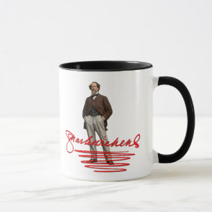 Charles Dickens signerad mugg