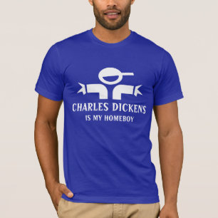 Charles Dickens t-skjorta med roligt T Shirt
