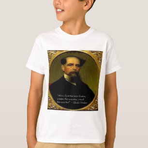 Charles Dickens & Upprörande Citat T-shirt