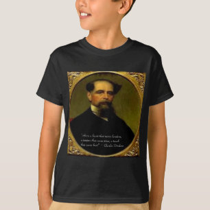 Charles Dickens & Upprört Citat T-shirt