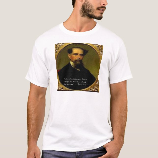 Charles Dickens & Upprört Citat Tröja (Framsida)