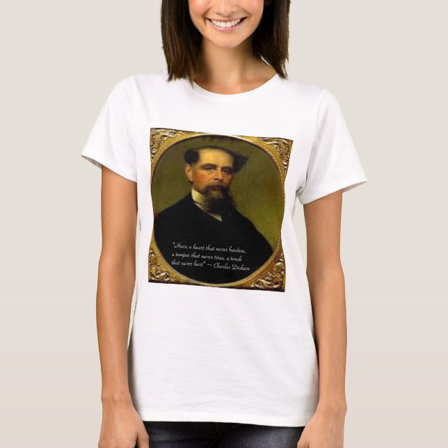 Charles Dickens & Upprört Citat Tröja (Framsida)