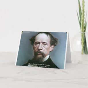 Charles Dickens "Välgörenhet @Hemma" Citat Gåvor Helgkort
