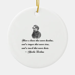 Charles Dickens vår ömsesidiga vän citat Julgransprydnad Keramik