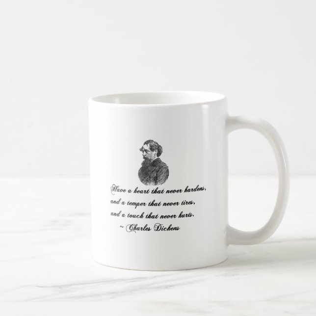Charles Dickens Vår ömsesidiga vänliga citat Kaffemugg (Höger)