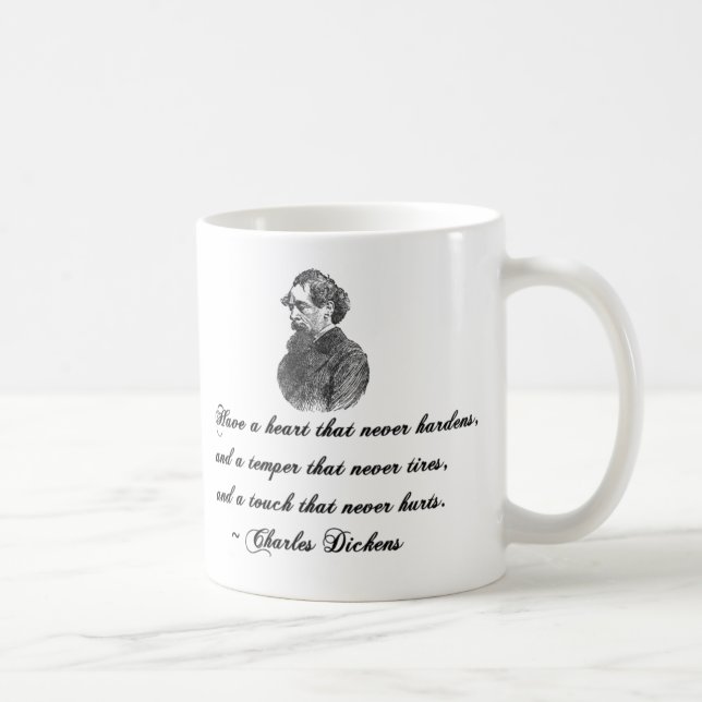 Charles Dickens Vår ömsesidiga vänliga citat Kaffemugg (Höger)