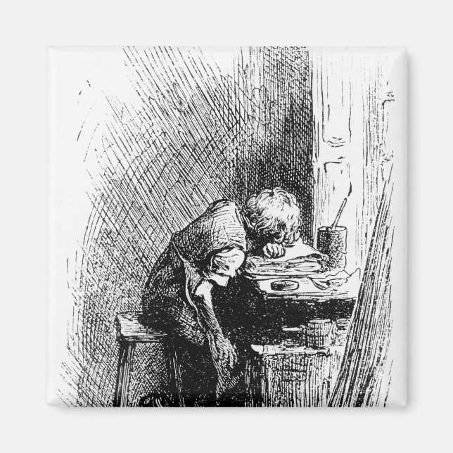 Charles Dickens vid Blacking Factory och Magnet (Framsidan)