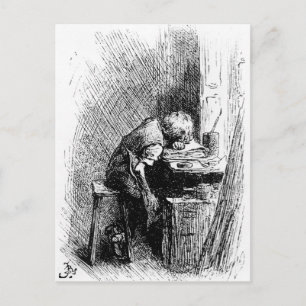 Charles Dickens vid Blacking Factory och Vykort