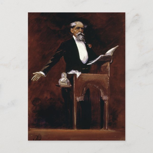 Charles Dickens Vykort (Framsida)