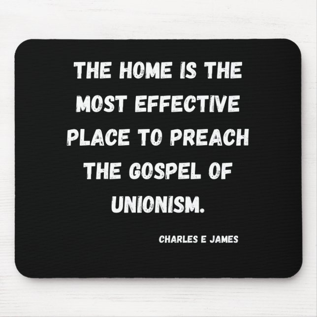 Charles E James Quote Mouse Pad Musmatta (Framsidan)