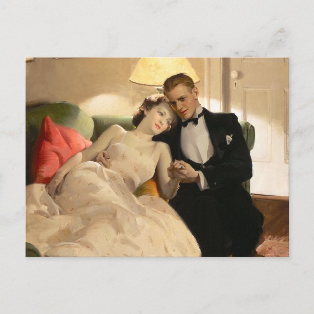 Charles Edward Chambers: Romantiskt par Vykort (Framsida)