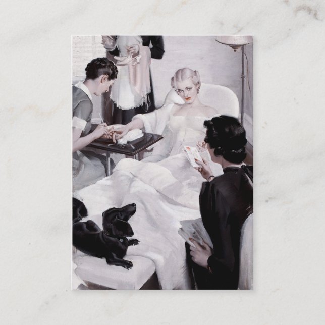 Charles Edward kammare: Manicure Visitkort (Framsida)