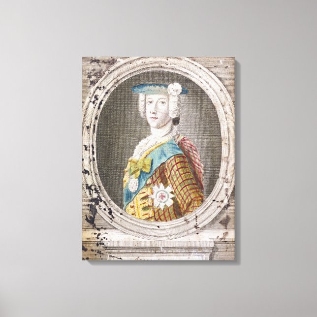 Charles Edward Stuart Canvastryck (Framsida)