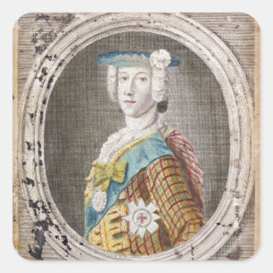Charles Edward Stuart Fyrkantigt Klistermärke