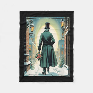 Charles Ens jul Clic Bok Ebeneezer Scrooge Fleecefilt
