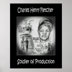 Charles Fletcher ~ Produktionssoldat ~ Welder~ Poster