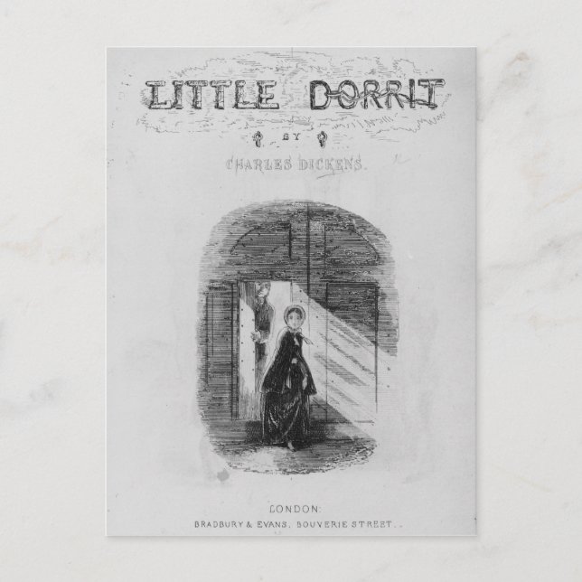 Charles Frontispiece to 'Little Dorrit' Vykort (Framsida)