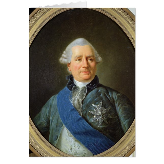 Charles Gravier räkning av Vergennes Hälsningskort (Framsidan)