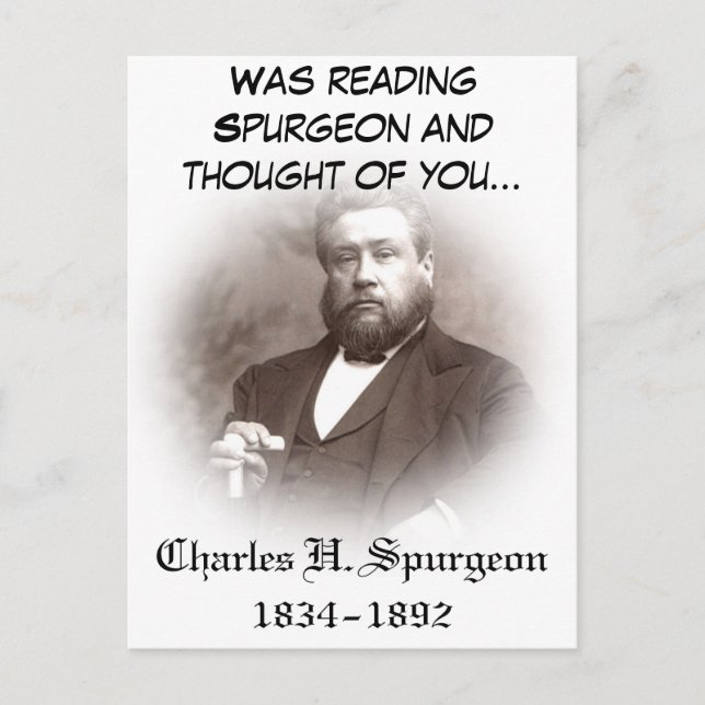 Charles Haddon Spurgeon vykort (Framsida)