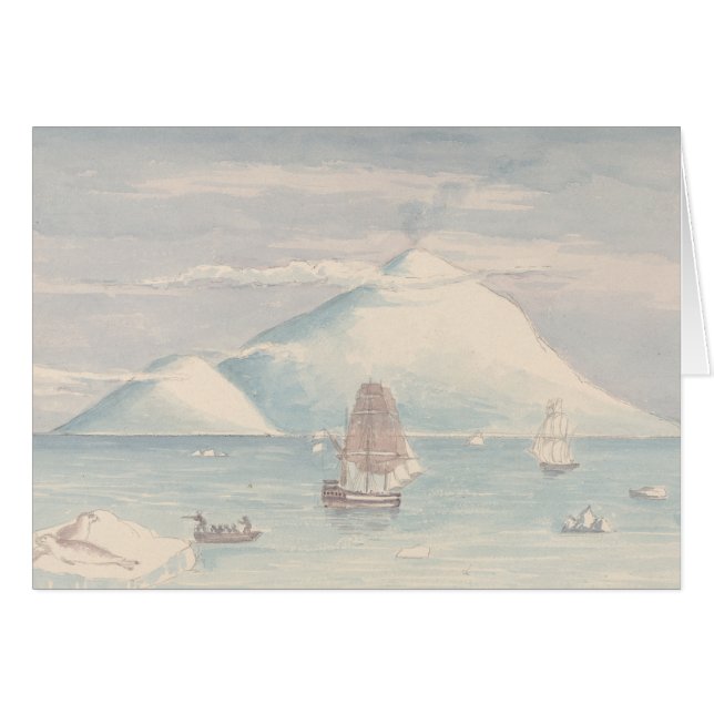 Charles Hamilton Smith - Beaufort Island och Mount Hälsningskort (Framsidan Horizontal)