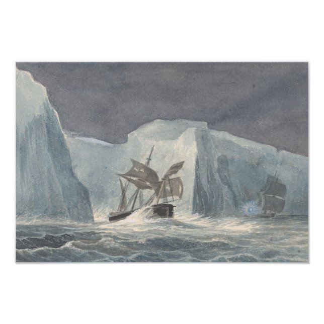 Charles Hamilton Smith - Erebus Passing Fototryck (Framsidan)
