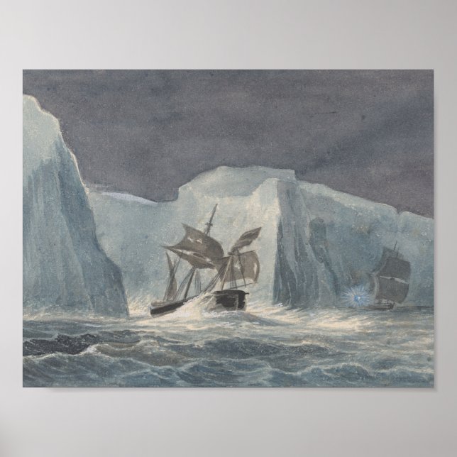 Charles Hamilton Smith - Erebus Passing Poster (Framsidan)