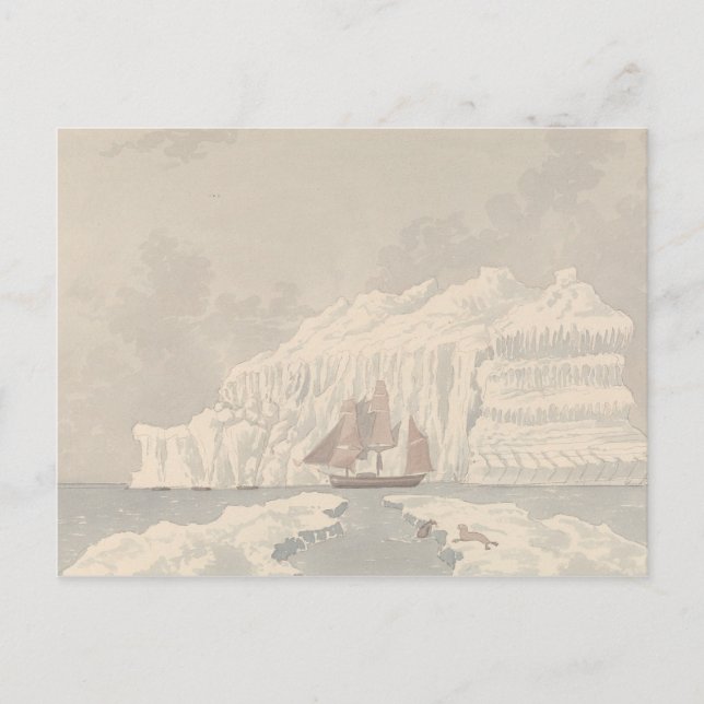 Charles Hamilton Smith.- Isberg i Baffinbukten Vykort (Framsida)