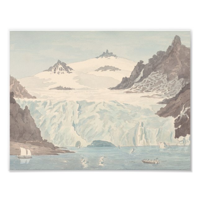 Charles Hamilton Smith - View of an Iceberg Fototryck (Framsidan)