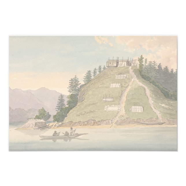 Charles Hamilton Smith-Village of Friendly Indian Fototryck (Framsidan)