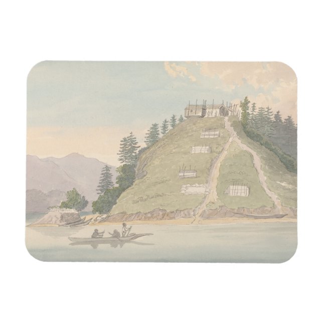 Charles Hamilton Smith-Village of Friendly Indian Magnet (Horisontell)