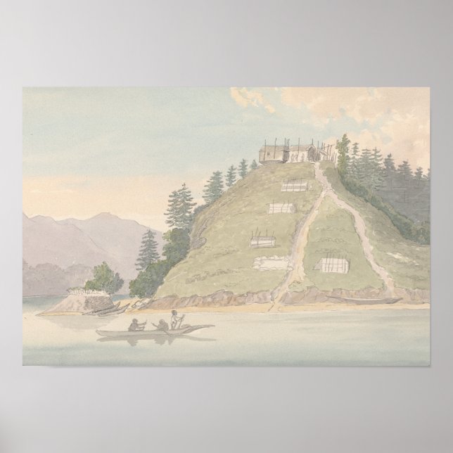 Charles Hamilton Smith-Village of Friendly Indian Poster (Framsidan)